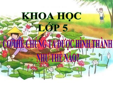 Bài giảng Khoa học Lớp 5 - Bài: Cơ thể chúng ta được hình thành như thế nào? - Năm học 2023-2024 - Võ Thị Hồng Hạnh