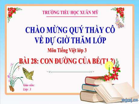 Bài giảng Tiếng Việt Lớp 3 (Đọc) Sách Kết nối tri thức - Bài 28: Con đường của bé (Tiết 1+2) - Năm học 2023-2024 - Phan Thị Tú Anh