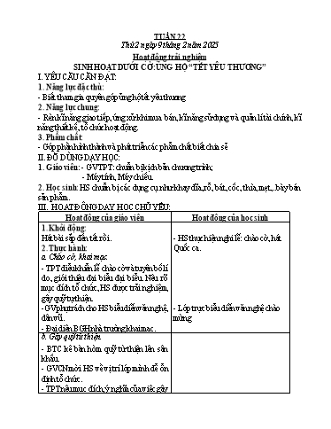 Kế hoạch bài dạy Lớp 1 - Tuần 22 - Năm học 2024-2025 - Nguyễn Thị Ngọc Soa