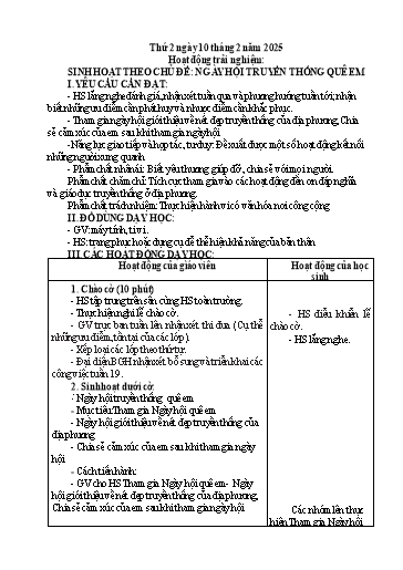 Kế hoạch bài dạy Lớp 1 - Tuần 22 - Năm học 2024-2025 - Trường Tiểu học Xuân Liên
