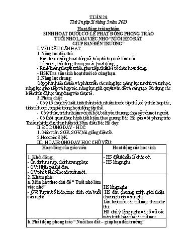Kế hoạch bài dạy Lớp 1 - Tuần 29 - Năm học 2024-2025 - Lê Thị Kim Hiên