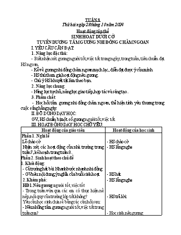 Kế hoạch bài dạy Lớp 1 - Tuần 8 - Năm học 2024-2025 - Lê Thị Kim Hiên