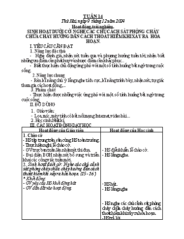 Kế hoạch bài dạy Lớp 2 - Tuần 14 - Năm học 2024-2025 - Nguyễn Thị Phương