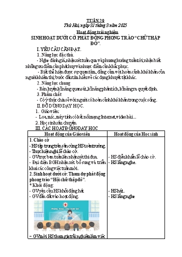 Kế hoạch bài dạy Lớp 2 - Tuần 29 - Năm học 2024-2025 - Nguyễn Thị Phương