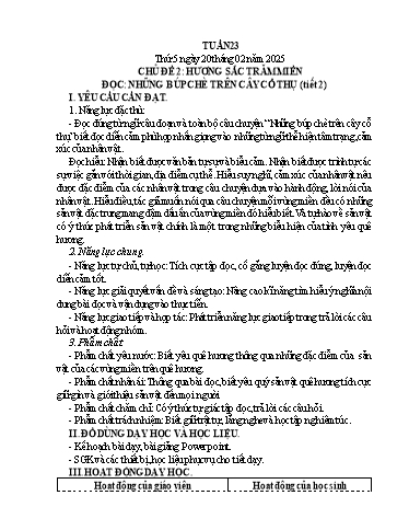 Kế hoạch bài dạy Lớp 5 - Tuần 23 (Thứ 5, 6) - Năm học 2024-2025 - Trường Tiểu học Xuân Liên