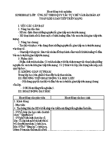 Kế hoạch bài dạy Lớp 5 - Tuần 24 - Năm học 2024-2025 - Trường Tiểu học Xuân Liên