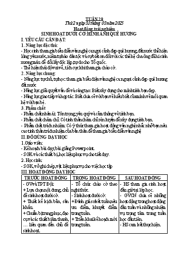 Kế hoạch bài dạy Lớp 5 - Tuần 29 - Năm học 2024-2025 - Phạm Thị Hằng