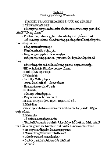 Kế hoạch bài dạy Tiểu học - Tuần 17 - Năm học 2023-2024 - Đặng Thị Hằng