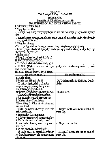 Kế hoạch bài dạy Tiểu học - Tuần 9 - Năm học 2023-2024 - Hà Văn Sơn