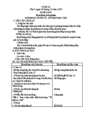 Kế hoạch bài dạy Toán Lớp 3 - Tuần 16 - Năm học 2024-2025 - Phan Thị Tú Anh