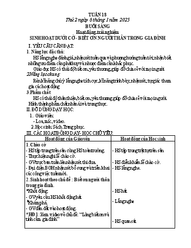 Kế hoạch bài dạy Toán Lớp 3 - Tuần 18 - Năm học 2024-2025 - Phan Thị Tú Anh