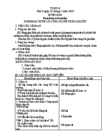 Kế hoạch bài dạy Toán Lớp 3 - Tuần 19 - Năm học 2024-2025 - Phan Thị Tú Anh