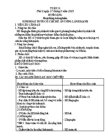 Kế hoạch bài dạy Toán Lớp 3 - Tuần 23 - Năm học 2024-2025 - Phan Thị Tú Anh