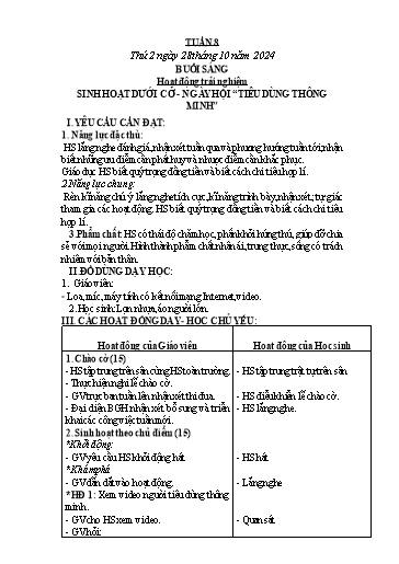 Kế hoạch bài dạy Toán Lớp 3 - Tuần 8 - Năm học 2024-2025 - Phan Thị Tú Anh